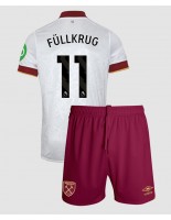 West Ham United Niclas Fullkrug #11 Alternativní dres pro děti 2024-25 Krátký Rukáv (+ trenýrky)